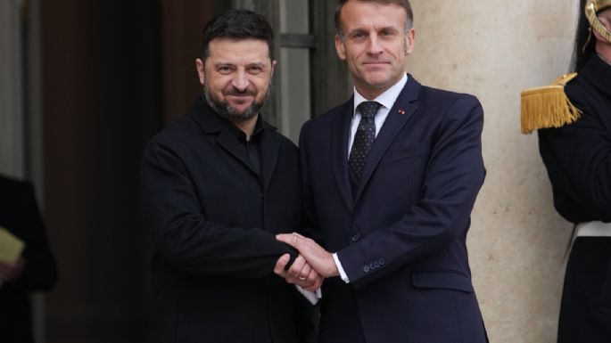 Zelenskyy se reúne con Macron en París mientras avanzan negociaciones de paz
