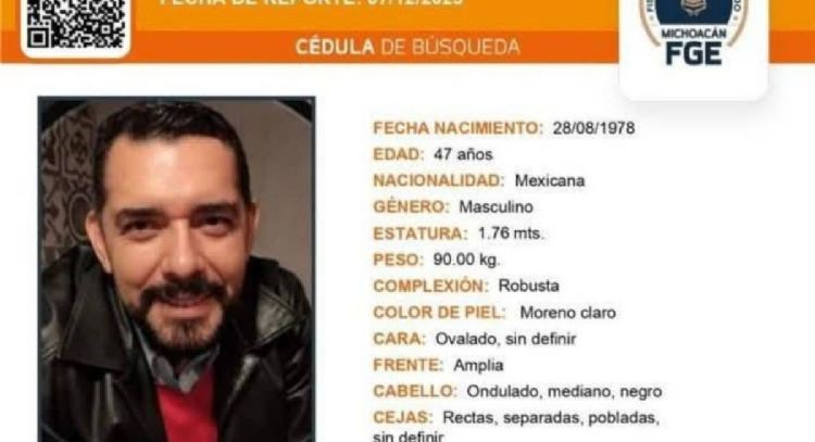 Hallan sin vida a dirigente del PT en Apatzingán, después de cinco días desaparecido