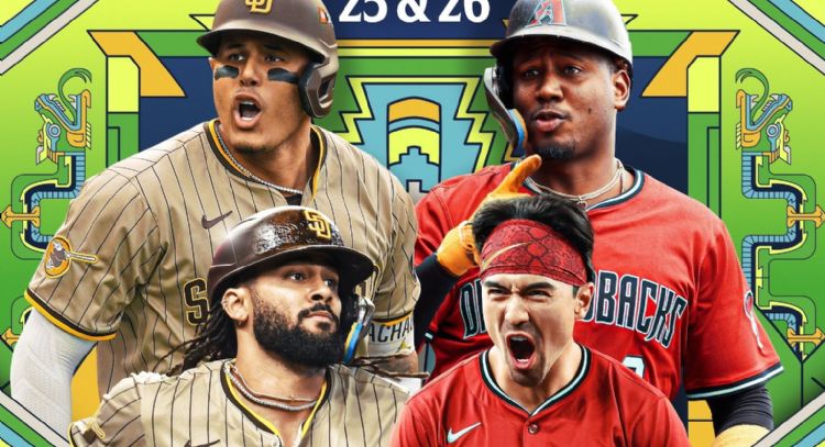 Padres contra Diamondbacks jugarán en el estadio Harp Helú en abril de 2026