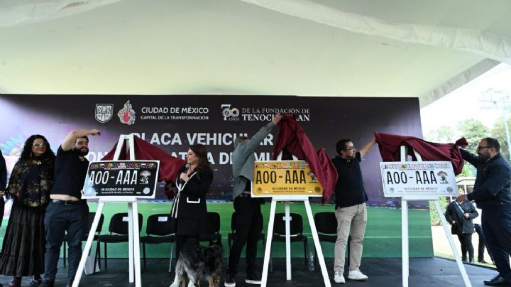 Presentan las placas vehiculares conmemorativas de la Copa del Mundo 2026