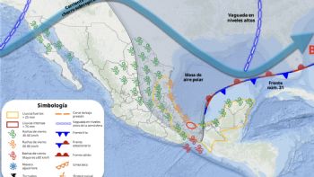 Frente frío 21 seguirá azotando al país; lluvias fuertes de lunes a jueves en los siguientes estados