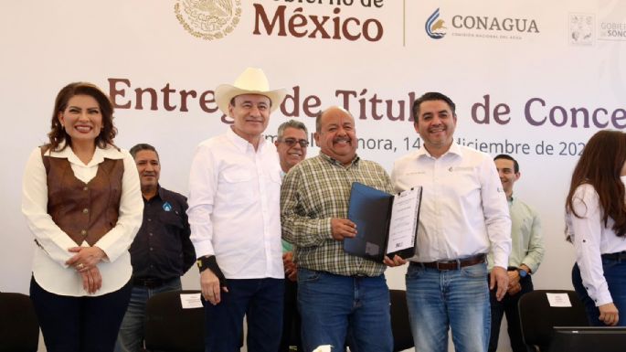 Gobiernos de Claudia Sheinbaum y Alfonso Durazo fortalecen al campo sonorense con títulos de concesión de agua