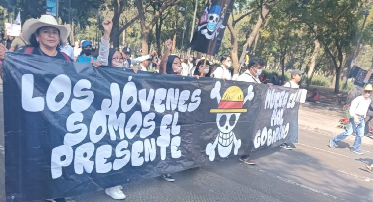 Generación Z sale a marchar: “no hay nada que celebrar” a siete años de la 4T