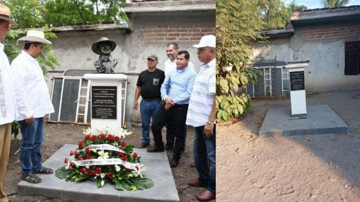 Derriban busto de Hipólito Mora, exlíder y fundador de las autodefensas; culpan a Los Viagras