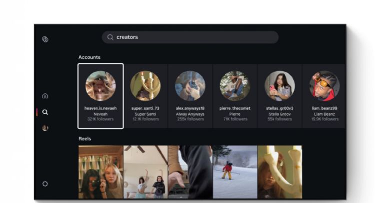 Instagram, ahora también en el televisor para ver los reels con amigos