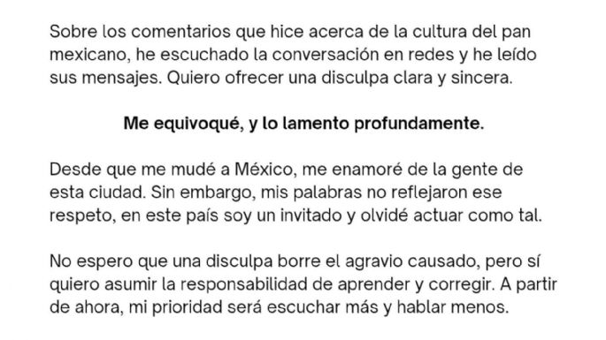 “Con el bolillo no”: Crítica de panadero británico al pan mexicano “feo” desata indignación en redes