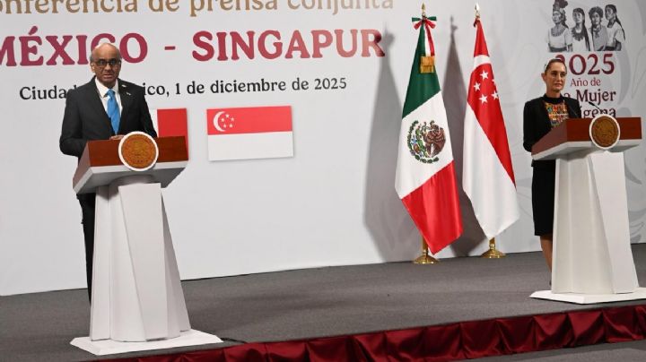 Presidente de Singapur celebra relaciones bilaterales con México