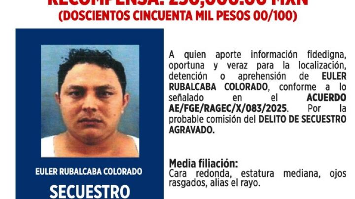 Fiscalía de Tabasco ofrece 250 mil pesos de recompensa por "El Rayo", presunto jefe de La Barredora