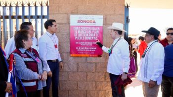 Gobernador Durazo, titular del INPI y autoridades Seris consolidan avances del Plan de Justicia