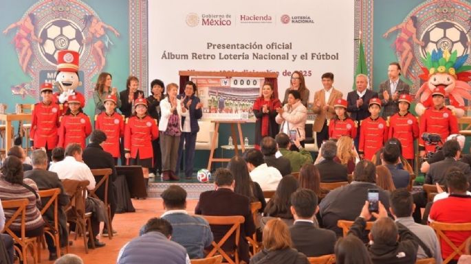 Lotería Nacional lanza Álbum Retro rumbo al Mundial 2026