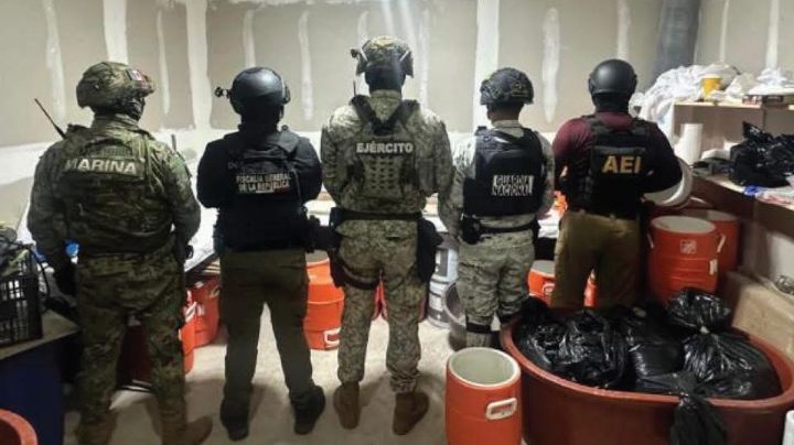 Desmantelan laboratorio de metanfetamina en zona residencial de Tijuana