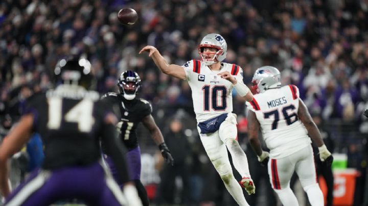 Drake Maye lidera a los Patriots a la victoria sobre Ravens y asegura lugar en playoffs