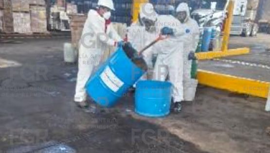 Destruyen más de tres toneladas de precursores químicos y sustancias decomisadas en BC