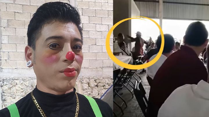Payaso Pichurris agrede a trabajador en posada tras comentario sobre su esposa (VIDEO)