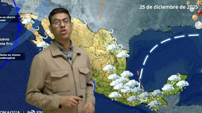 Navidad de lluvias, niebla y nieve: así pegará el nuevo frente frío este jueves 25 de diciembre