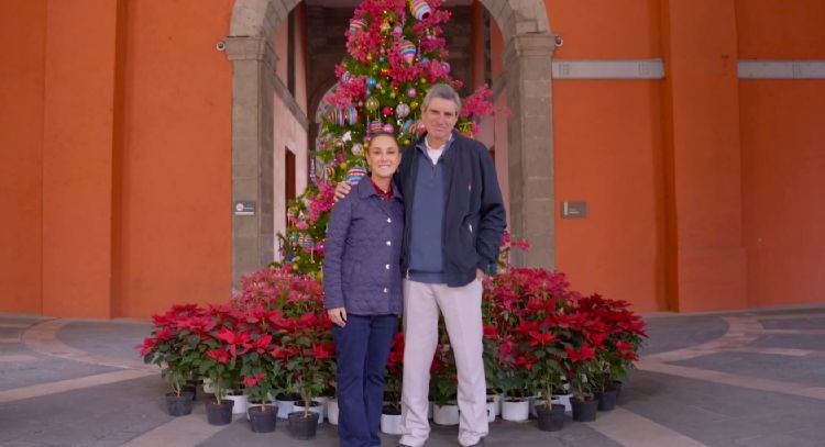 Este es el mensaje navideño que envió Sheinbuam y Tarriba desde Palacio Nacional (Video)