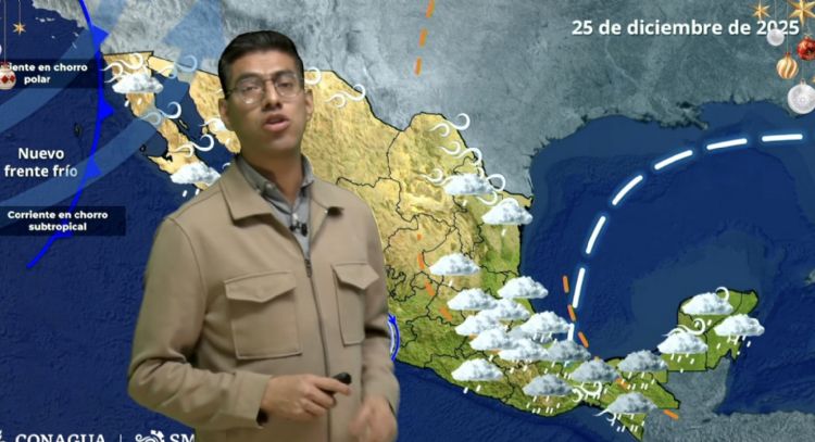 Navidad de lluvias, niebla y nieve: así pegará el nuevo frente frío este jueves 25 de diciembre