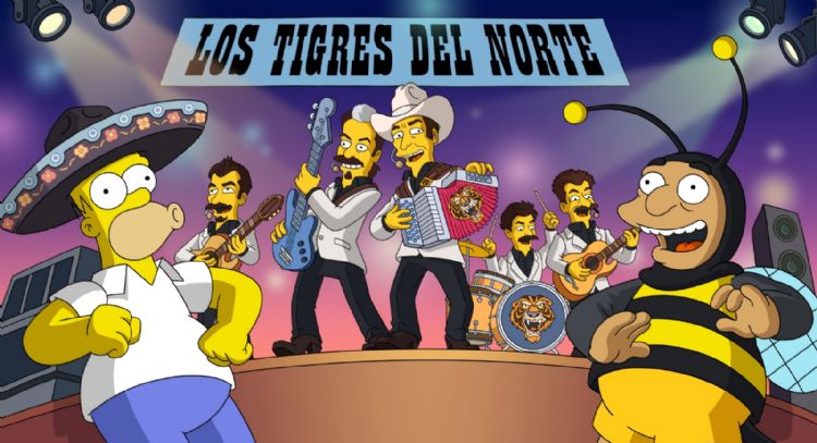Los Tigres del Norte llegan a Los Simpson con un corrido inédito