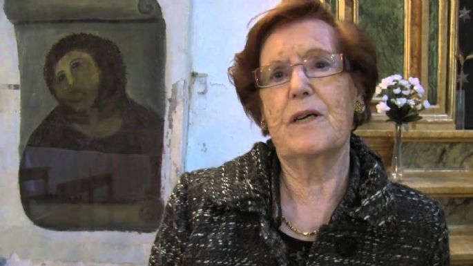 Murió a los 94 años Cecilia Giménez, la pintora aficionada que "restauró" el Ecce Homo