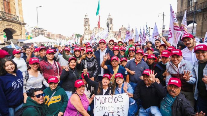 Acarrean a burócratas del Ejecutivo de Morelos y a personas beneficiarias a festejo de la 4T