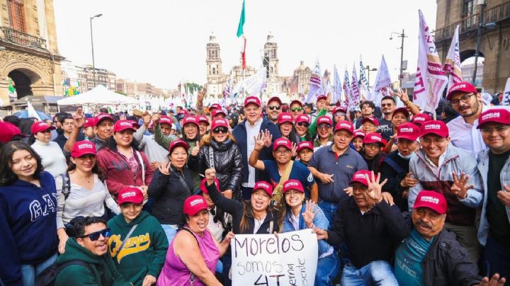 Acarrean a burócratas del Ejecutivo de Morelos y a personas beneficiarias a festejo de la 4T