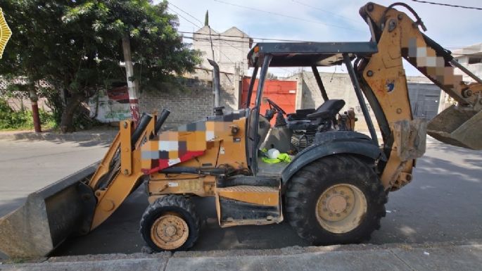 Detienen en Tláhuac a joven de 18 años por el presunto robo de una retroexcavadora en Miguel Hidalgo