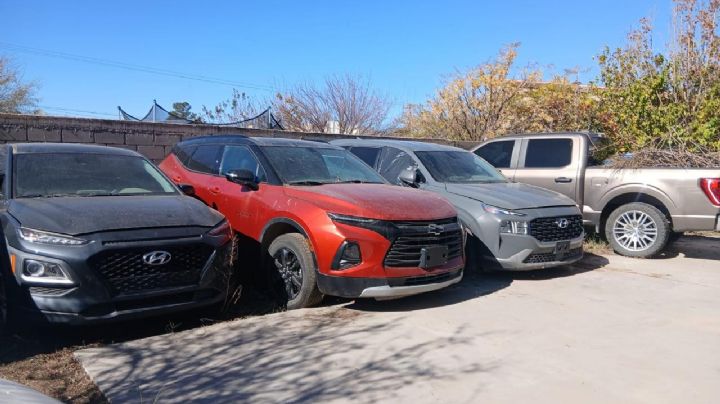 Decomisan 24 vehículos del narco en Sonora