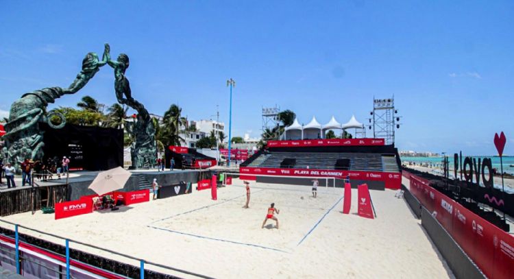 Playa del Carmen viola leyes ambientales en Mundial de Voleibol y le perdonan la multa
