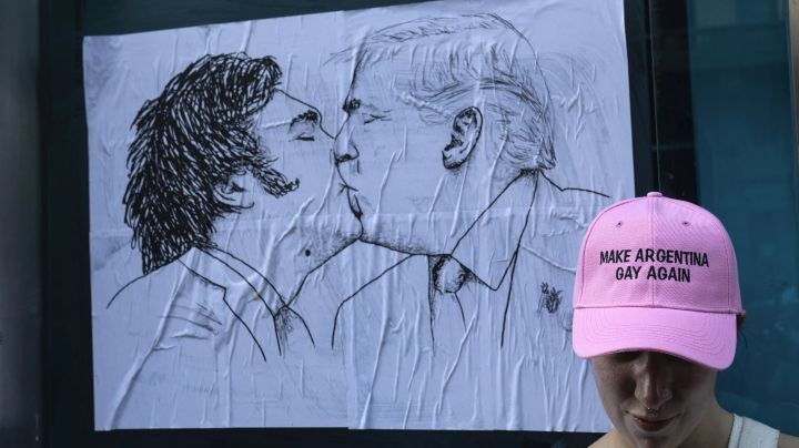 Argentinos protestan en Davos contra la diatriba del presidente Milei contra el “wokeismo”