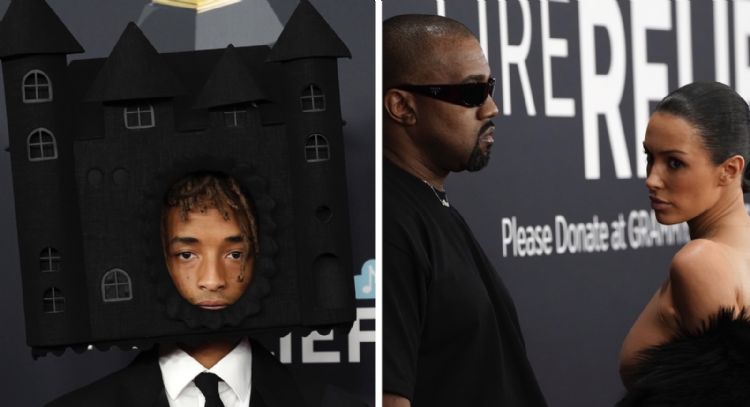 Bianca Censori, Kanye West, Jaden Smith... así fue la alfombra roja de los Grammy (Video)