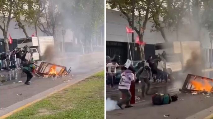 Video muestra cómo un fotógrafo es gravemente herido en la cabeza en Argentina