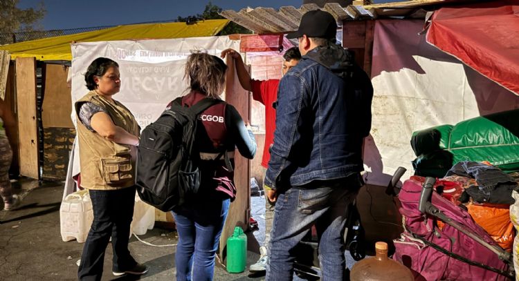 Gobierno de CDMX desaloja campamento de migrantes en la Gustavo A. Madero