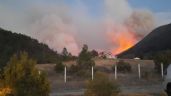 Se desata incendio en Sierra de Arteaga, Coahuila; viento impide que logre ser controlado (Videos)