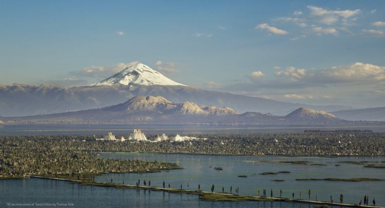 Desarrollador de software crea impresionantes imágenes de México-Tenochtitlan