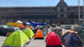 CNTE se planta en el Zócalo pese a que Sheinbaum retiró la reforma al ISSSTE (Video)