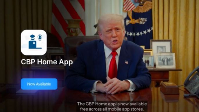 Trump: ya está disponible la app CBP Home para que migrantes se autodeporten