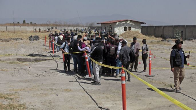 Familiares objetan manejo del caso de rancho Izaguirre en Teuchitlán: “no entramos a ver un museo”