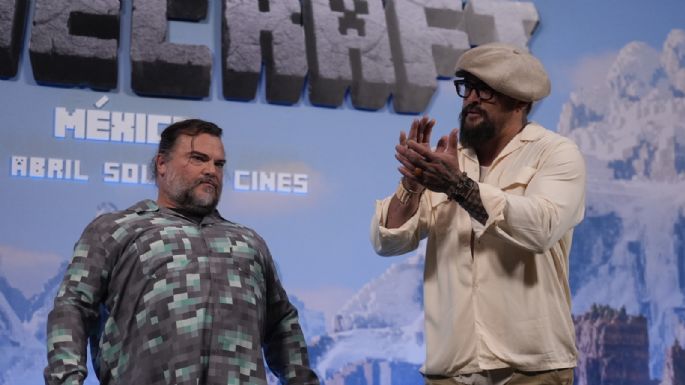 Jack Black y Jason Momoa promueven en México “Una Película de Minecraft”