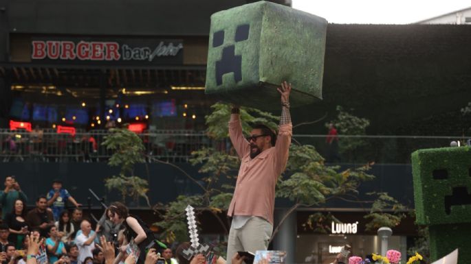 Jack Black y Jason Momoa promueven en México “Una Película de Minecraft”