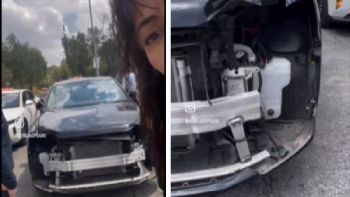 Desvalijan auto de la actriz mexicana Verónica Jaspeado en CU; detienen a dos sospechosos