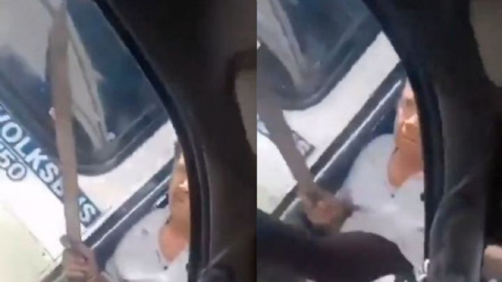 Pelea entre choferes termina en ataque con machete en carretera VIDEO