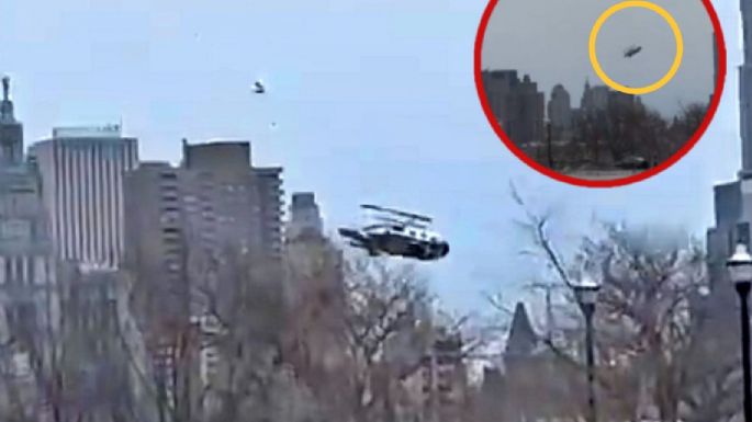 Captan en VIDEO el momento exacto del desplome de helicóptero en Nueva York