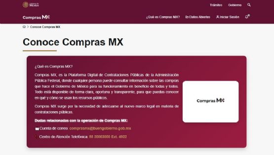 Ya está en línea Compras MX, el nuevo portal de contrataciones públicas que sustituye a Compranet