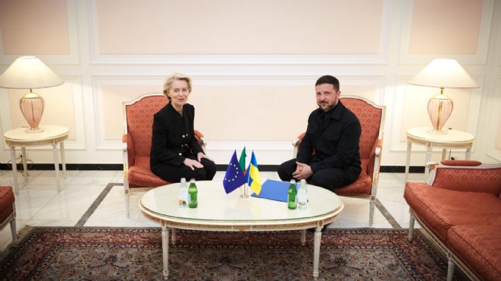 Von der Leyen reitera su apoyo a Ucrania durante su reunión con Zelenski