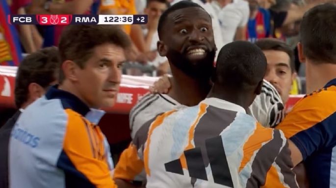 Antonio Rüdiger se disculpa por lanzar hielo al árbitro en la final de la Copa del Rey
