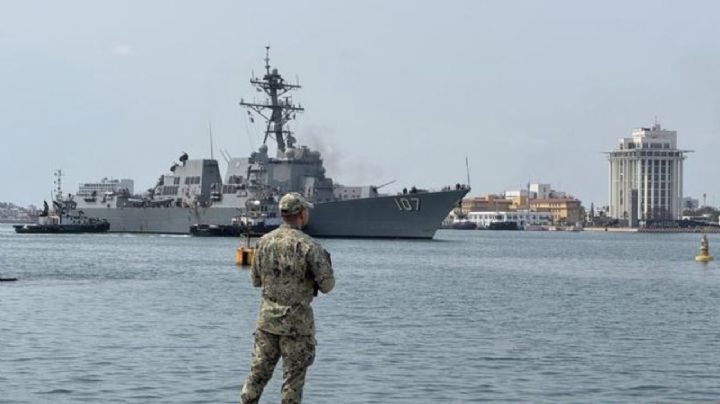 Llega a Veracruz el buque de guerra USS Gravely del gobierno de Trump; esto dijo la Marina