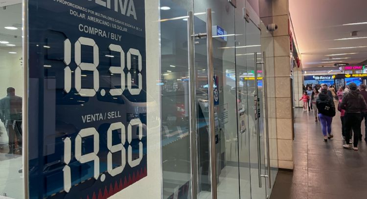 Peso mexicano navega en la volatilidad por indicadores económicos de Estados Unidos