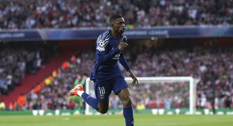Con gol de Dembélé el PSG vence 1-0 al Arsenal en la ida de las semifinales de la Champions League