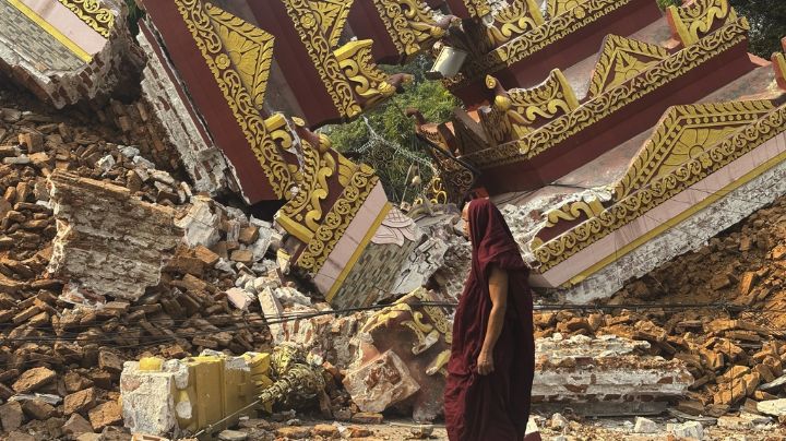 Mandalay, la ciudad de oro destruida por el terremoto en Myanmar