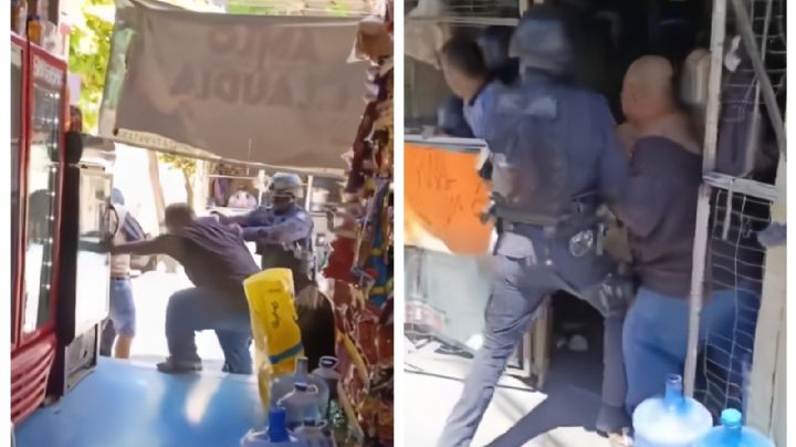 Policías de Guerrero golpean y amagan a comerciantes en Chilpancingo (Video)